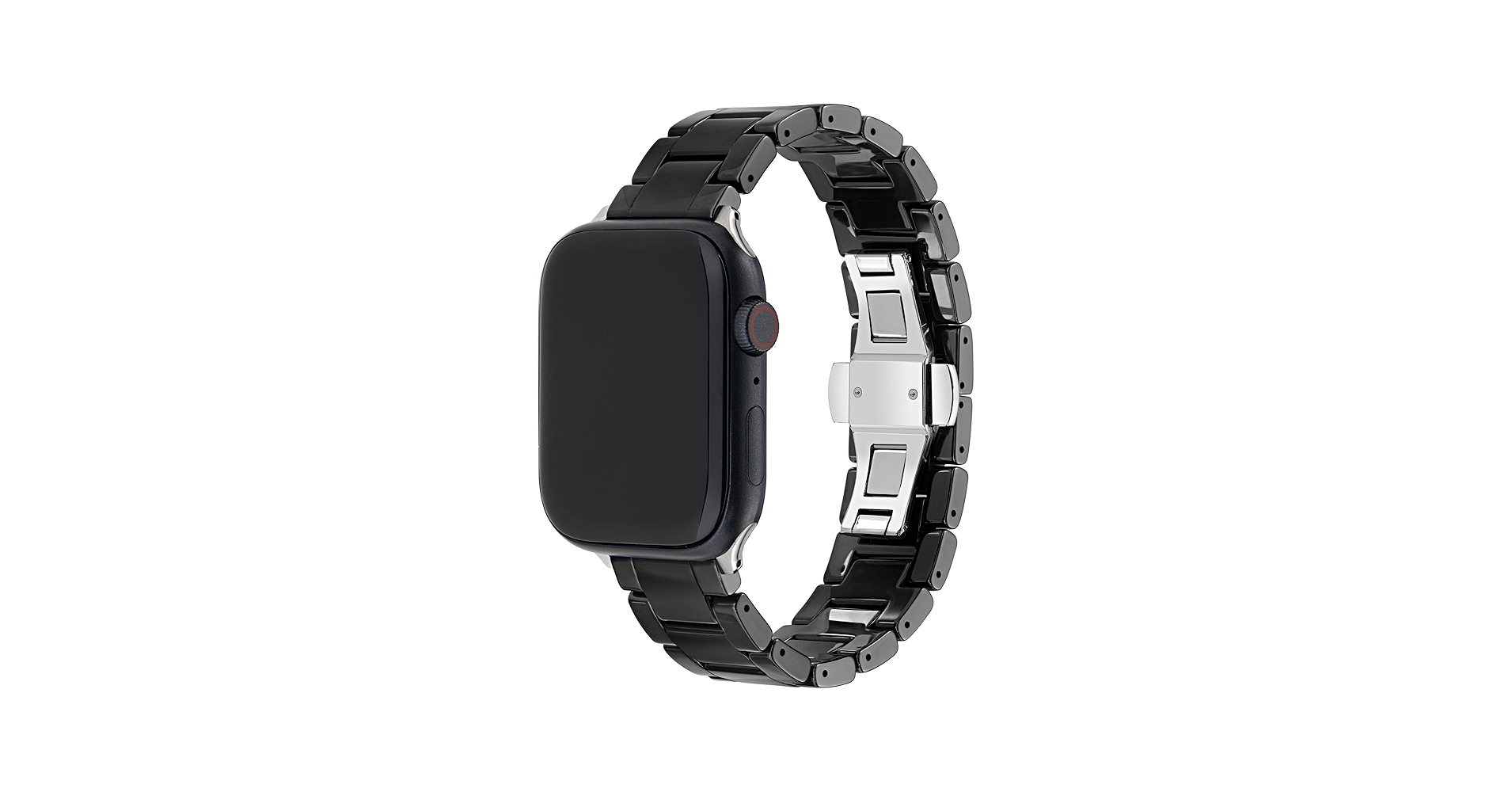 Amazon.com: Ted Baker Black Ceramic Strap Silver Buckle for